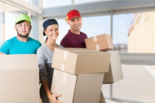 Charity donation items prepared for reuse from storage clear-outs