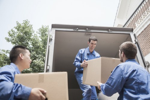 Furniture being carefully loaded during a Southtottenham house move