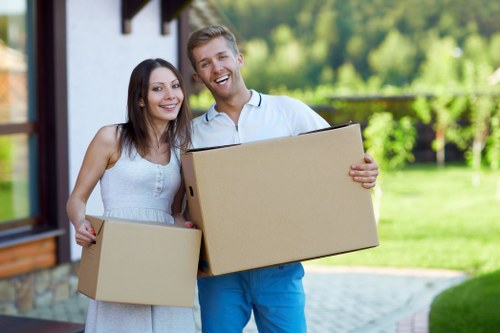 Packing fragile items for house removals in Southtottenham