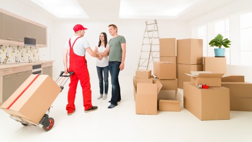 Packing boxes and furniture for a Southtottenham flat removal service