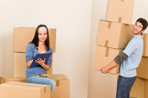 Professional movers completing a flat removal in Southtottenham